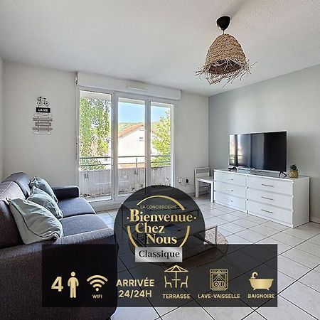 Sejour Cosy - Lit 180X200 - Wifi - Parking Apartment Clermont-Ferrand Bagian luar foto