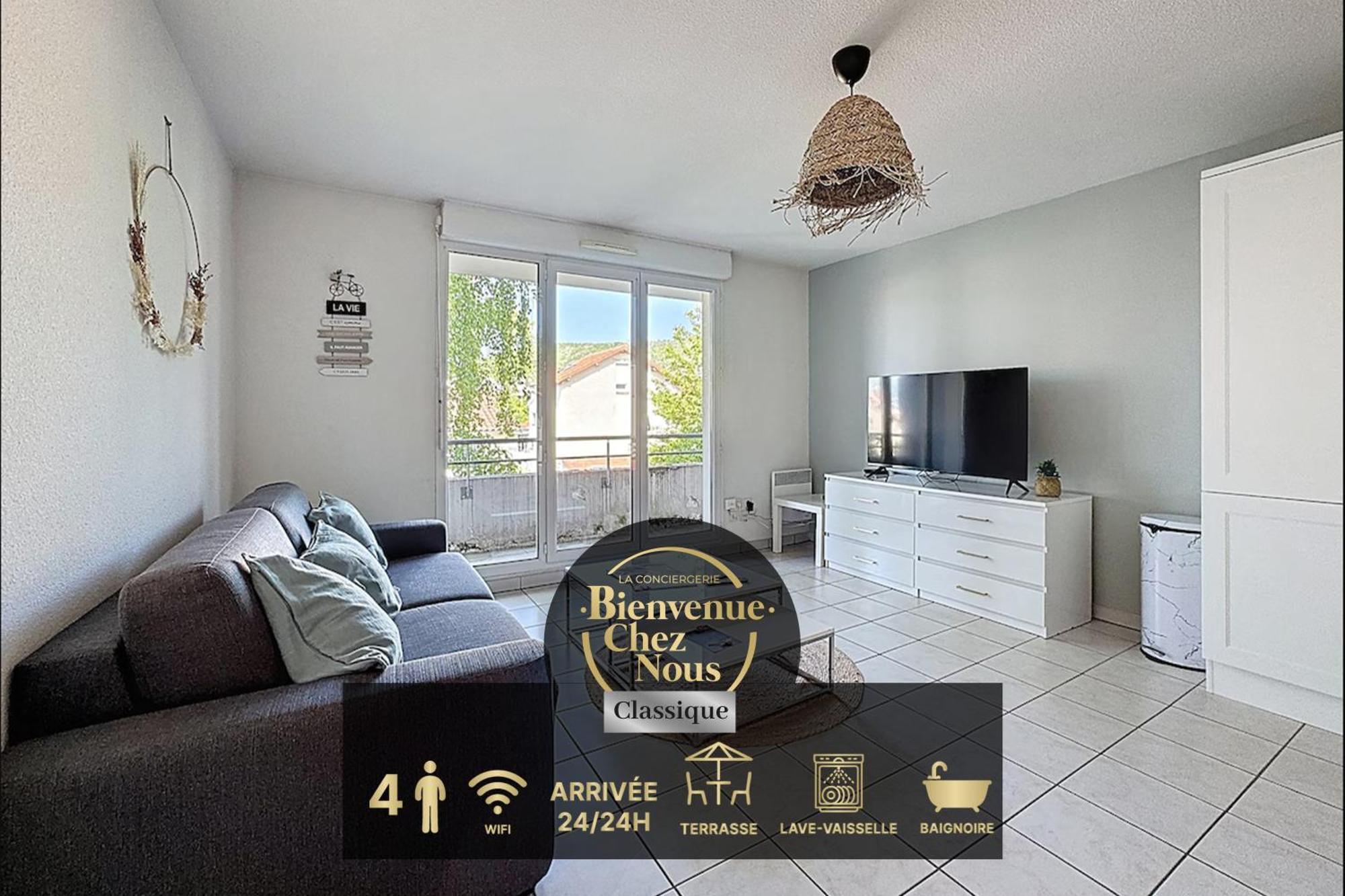Sejour Cosy - Lit 180X200 - Wifi - Parking Apartment Clermont-Ferrand Bagian luar foto